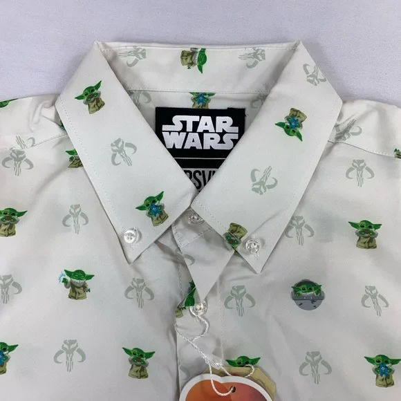 RSVLTS Star Wars Mandalorian Child Diamond Grogu Yoda Kunuflex Shirt Men’s M New